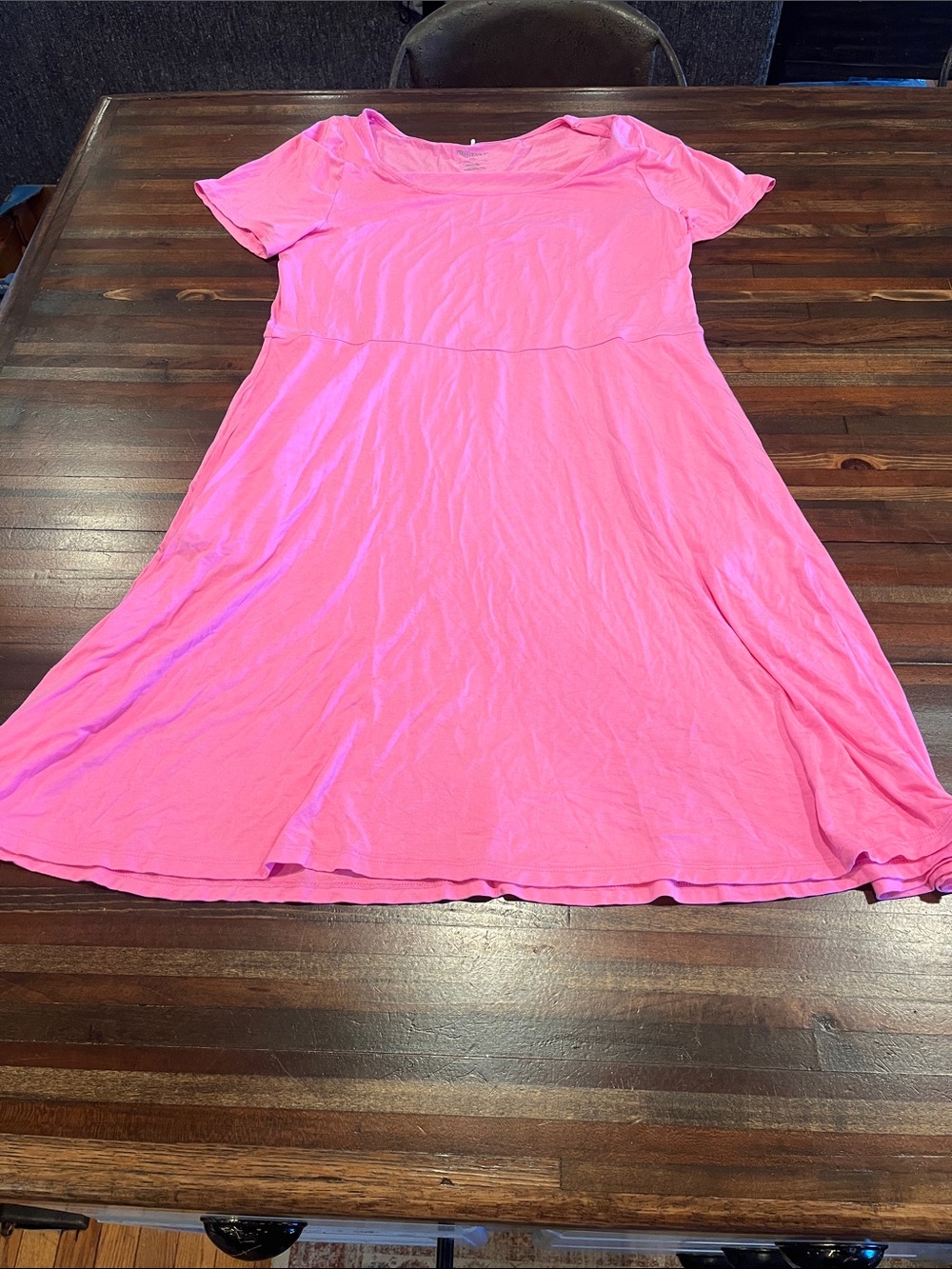 Posh Peanut Bamboo Pink Dress with Pockets 2xl